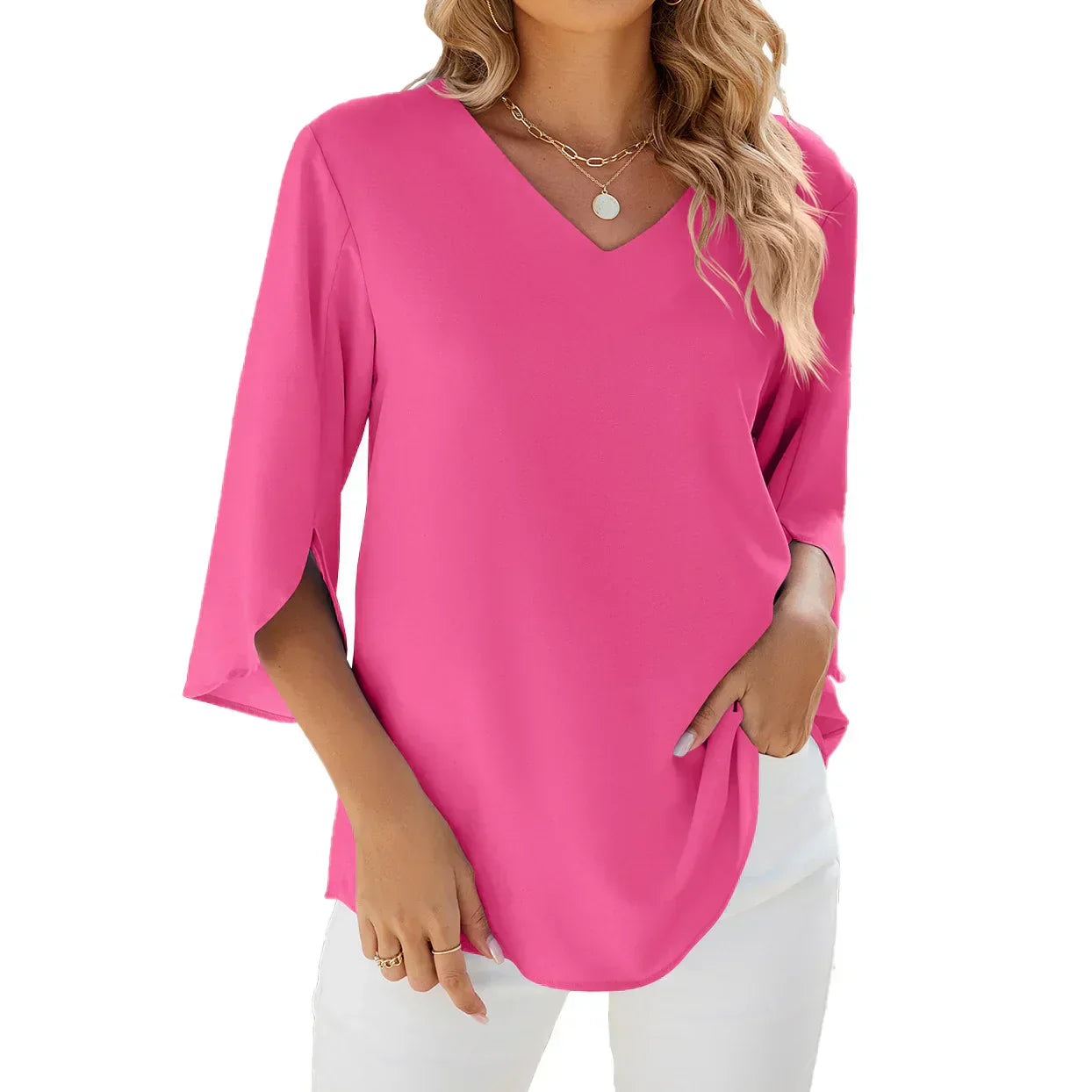 Lucía® | Bluse mit V-Ausschnitt für Damen