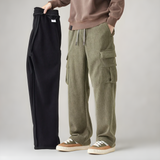 Lina | Bequeme Cargo Sweats Herren Komfort – Grün