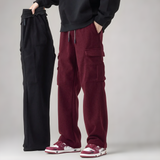 Lina | Bequeme Cargo Sweats Herren Komfort – Burgund