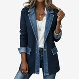 EMILI™ JACKE AUS DENIM-MISCHGEWEBE – Blau