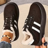 Swenna | Gefütterte Winter-Sneaker mit Chunky-Sohle – Braun