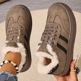 Swenna | Gefütterte Winter-Sneaker mit Chunky-Sohle – Kaffee