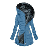 VANESSA | WINTERMANTEL LUXUS WARM – Petrolblau