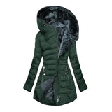 VANESSA | WINTERMANTEL LUXUS WARM – Dunkelgrün
