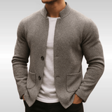 LAU | STRICKWESTE MIT STRUKTUR FÜR HERREN – Grau