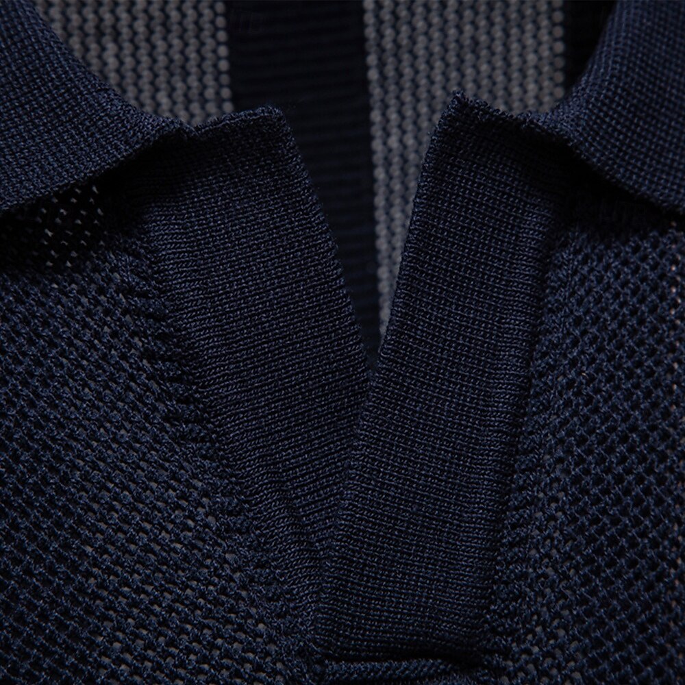 Klassisches Möwenkragen Polohemd