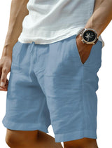 Malte | Herren Casual Shorts mit Lockere Passform und Kordelzug – Blau