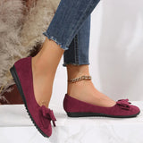 Victoria | Damen Frühlings Ballerinas mit Schleifen-Detail – Rot