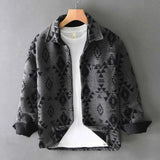 Jacke Mit Jacquardmuster – Grau