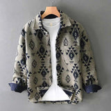 Jacke Mit Jacquardmuster – Khaki