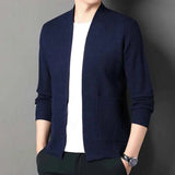 Jacquard Blazer Herren – Marineblau
