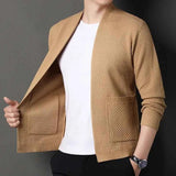 Jacquard Blazer Herren – Kamel