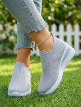 Ella | Stilvolle Sneaker Damen Elegant – Grau