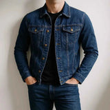 Jeansjacke Herren – Marineblau