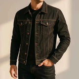 Jeansjacke Herren – Schwarz