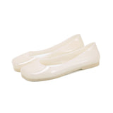 Jelly Schuhe Damen glitzernd rutschfest – Creme