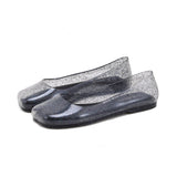 Jelly Schuhe Damen glitzernd rutschfest – Marineblau
