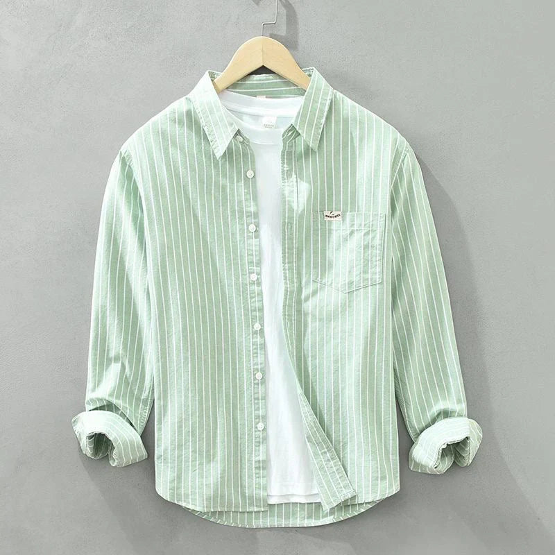 VALE | Jordan™ – Linen shirt with coastal stripes