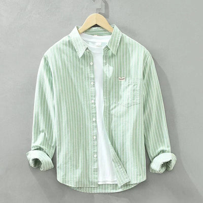 VALE | Jordan™ – Linen shirt with coastal stripes