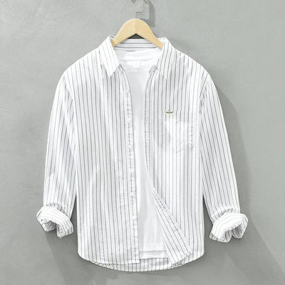 VALE | Jordan™ – Linen shirt with coastal stripes