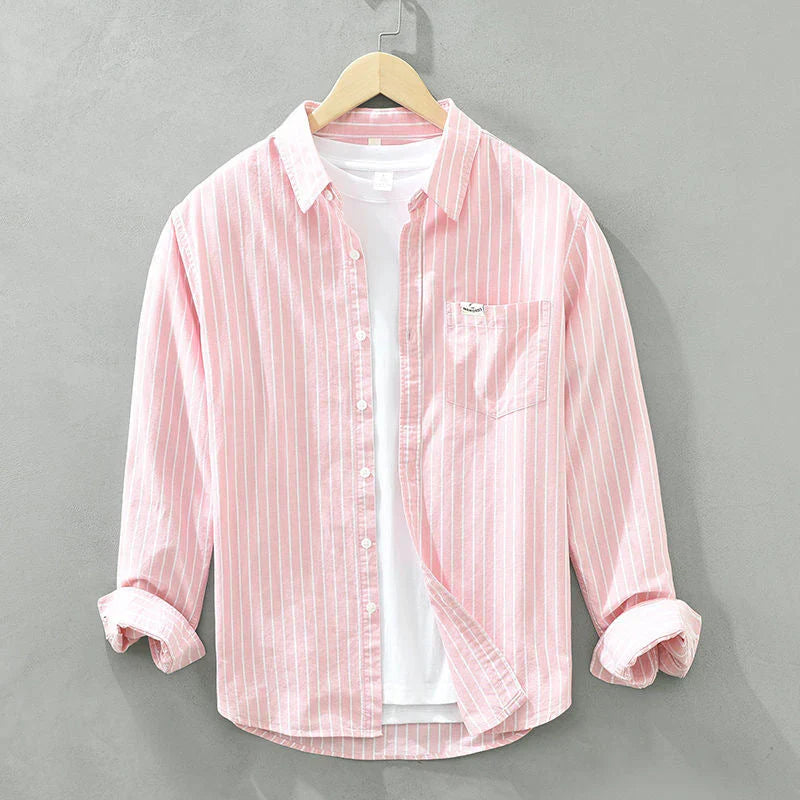 VALE | Jordan™ – Linen shirt with coastal stripes