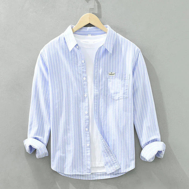 VALE | Jordan™ – Linen shirt with coastal stripes