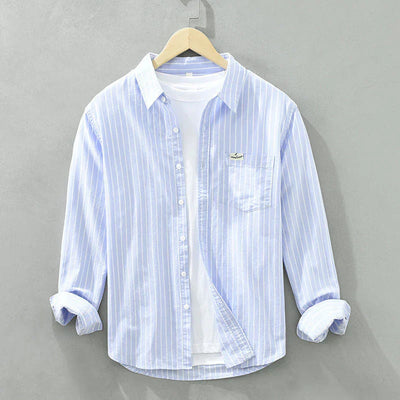 VALE | Jordan™ – Linen shirt with coastal stripes