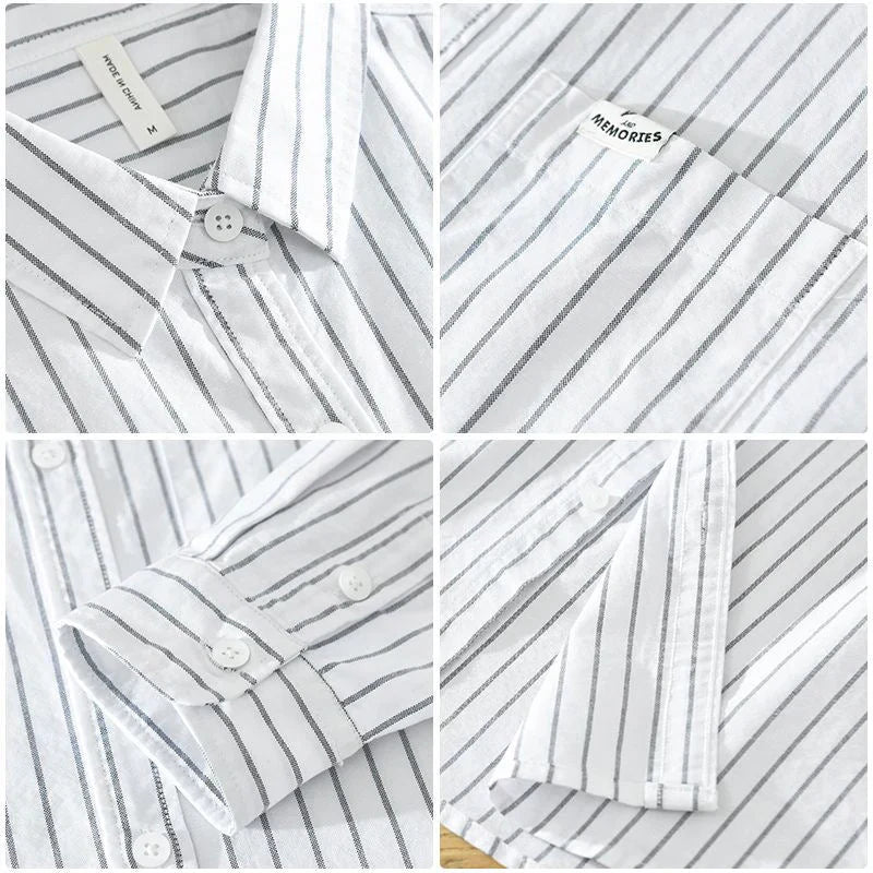 VALE | Jordan™ – Linen shirt with coastal stripes