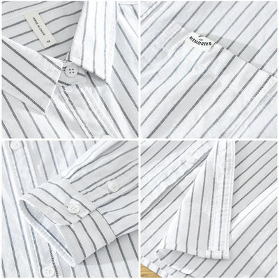 VALE | Jordan™ – Linen shirt with coastal stripes