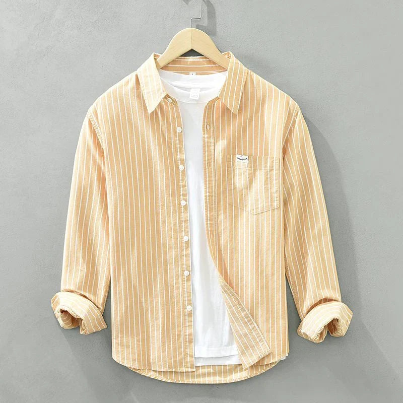VALE | Jordan™ – Linen shirt with coastal stripes