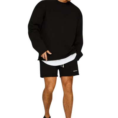 Leszek – Stilvolle Langarm Pulloverhemden Mit kurze Hose