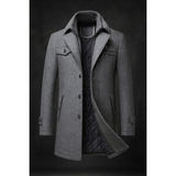 Josef | Herren Elegante Winterjacke Langarm – Grau
