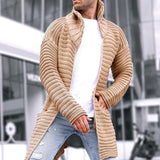 Mason | Herren Cardigan mit Stehkragen und Taschen – Beige