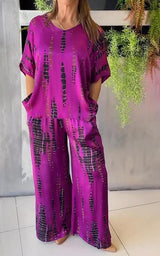 Marie | Damen Loungewear Set – Bequemes Lounge Set für Zuhause 2026 – Lila