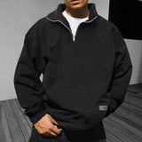 Julian | Herren Sweatshirt mit elegantem Schnitt – Schwarz