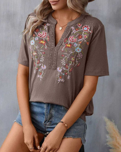 Aslaug® | Patchwork-Spitzenbluse für Damen