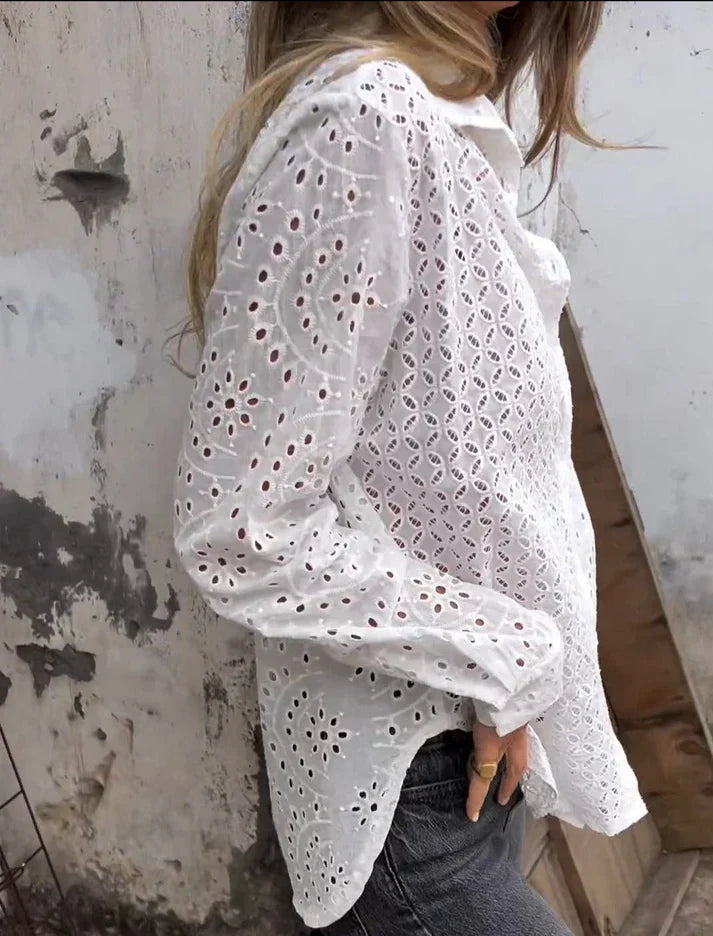 Brylen® | Langarmbluse mit V-Ausschnitt