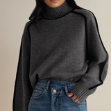 Leonie | Eleganter Damen Pullover zeitlos & modern – Grau