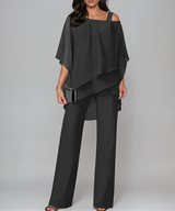 Benita | Damen Zweiteiliges Layered Outfit – Zweiteiler Layering Look 2026 – Schwarz