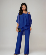 Leorisse - Fließender asymmetrischer Zweiteiler – Blau