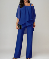 Benita | Damen Zweiteiliges Layered Outfit – Zweiteiler Layering Look 2026 – Blau