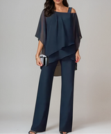 Benita | Damen Zweiteiliges Layered Outfit – Zweiteiler Layering Look 2026 – Marineblau