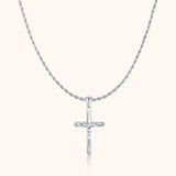 Kette Mit Kreuz Herren – Silber