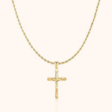 Kette Mit Kreuz Herren – Gold