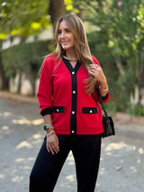 STARLETTE™ / STRICKJACKE UND HOSE – Rot