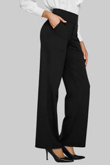 Calista | Damen Weit-Leg Hosen für Freizeit – Schwarz