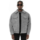 Klassische Bomberjacke Herren – Grau