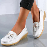 Klassische Damen Loafer – Weiß