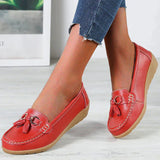 Klassische Damen Loafer – Rot