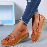 Klassische Damen Loafer – Hellbraun
